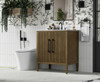 30 Inch Single Bathroom Vanity In Hazel Oak (VF29630HO)