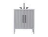 30 Inch Single Bathroom Vanity In Grey (VF29630GR)