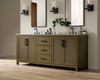 84 Inch Double Bathroom Vanity In Hazel Oak (VF29584DHO)