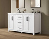 Elegant Furniture and Lighting 60 Inch Double Bathroom Vanity In White (VF29560DWH)