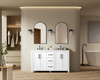 Elegant Furniture and Lighting 60 Inch Double Bathroom Vanity In White (VF29560DWH)