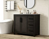 Elegant Furniture and Lighting 42 Inch Single Bathroom Vanity In Chocolate Oak (VF29542CO)