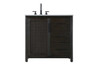 36 Inch Single Bathroom Vanity In  Chocolate Oak (VF29536CO)