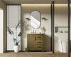 Elegant Furniture and Lighting 32 Inch Single Bathroom Vanity In Hazel Oak (VF29532HO)