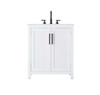 30 Inch Single Bathroom Vanity In White (VF29530WH)