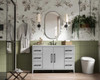 54 Inch Single Bathroom Vanity In Grey (VF29354GR)