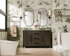 Elegant Furniture and Lighting 54 Inch Double Bathroom Vanity In Mocha Brown (VF29354DMMB)