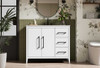 42 Inch Single Bathroom Vanity In White (VF29342WH)