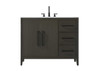 Elegant Furniture and Lighting 42 Inch Single Bathroom Vanity In Mocha Brown (VF29342MMB)