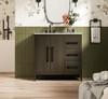 Elegant Furniture and Lighting 36 Inch Single Bathroom Vanity In Mocha Brown (VF29336MMB)