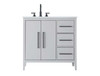 Elegant Furniture and Lighting 36 Inch Single Bathroom Vanity In Grey (VF29336GR)