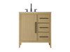 32 Inch Single Bathroom Vanity In  Honey Brown (VF29332MHB)