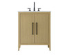 Elegant Furniture and Lighting 30 Inch Single Bathroom Vanity In Honey Brown (VF29330MHB)