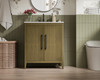 Elegant Furniture and Lighting 30 Inch Single Bathroom Vanity In Chestnut Brown (VF29330MCB)