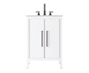 24 Inch Single Bathroom Vanity In White (VF29324WH)