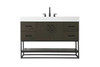 48 Inch Single Bathroom Vanity In Mocha Brown (VF29248MMB)