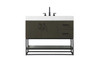Elegant Furniture and Lighting 42 Inch Single Bathroom Vanity In Mocha Brown (VF29242MMB)