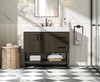 Elegant Furniture and Lighting 36 Inch Single Bathroom Vanity In Mocha Brown (VF29236MMB)