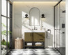 Elegant Furniture and Lighting 36 Inch Single Bathroom Vanity In Chestnut Brown (VF29236MCB)