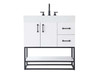 32 Inch Single Bathroom Vanity In White (VF29232WH)