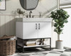 30 Inch Single Bathroom Vanity In White (VF29230WH)