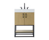 24 Inch Single Bathroom Vanity In  Honey Brown (VF29224MHB)