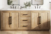 84 Inch Double Bathroom Vanity In Linen Oak (VF29084DLO)