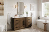 60 Inch Single Bathroom Vanity In Hazel Oak (VF29060HO)