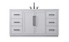 60 Inch Single Bathroom Vanity In Grey (VF29060GR)