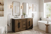 60 Inch Double Bathroom Vanity In Hazel Oak (VF29060DHO)