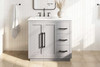 Elegant Furniture and Lighting 36 Inch Single Bathroom Vanity In Grey (VF29036GR)