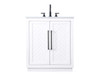 30 Inch Single Bathroom Vanity In White (VF29030WH)