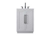 24 Inch Single Bathroom Vanity In Grey (VF29024GR)