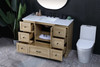 Elegant Furniture and Lighting 48 Inch Single Bathroom Vanity In Mango Wood (VF2848MW)