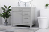 36 Inch Single Bathroom Vanity In Grey (VF23336GR)