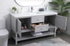 60 Inch Single Bathroom Vanity In Grey (VF22260GR)