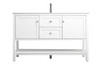 54 Inch Single Bathroom Vanity In White (VF22254WH)