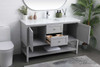 Elegant Furniture and Lighting 54 Inch Single Bathroom Vanity In Grey (VF22254GR)