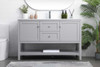 Elegant Furniture and Lighting 54 Inch Single Bathroom Vanity In Grey (VF22254GR)
