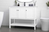 42 Inch Single Bathroom Vanity In White (VF22242WH)