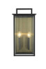 Elegant Furniture and Lighting Kannon 11.5 Inch Outdoor Wall Sconce In Black (OD513W23BK)
