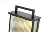 Elegant Furniture and Lighting Kannon 11.5 Inch Outdoor Wall Sconce In Black (OD513W23BK)