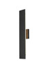 Waylen 4.5 X 24 Inch Outdoor Wall Sconce In Black (OD506W24BK)