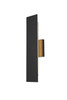 Waylen 4.5 X 18 Inch Outdoor Wall Sconce In Black (OD506W18BK)
