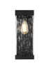 Elegant Furniture and Lighting Thompson 16 Inch Outdoor Wall Sconce In Black (OD371W16BK)
