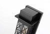Elegant Furniture and Lighting Wildey 16 Inch Outdoor Wall Sconce In Black (OD361W16BK)