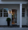 Elegant Furniture and Lighting Etting 7 Inch Outdoor Wall Sconce In Black (OD355W12BK)