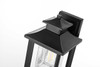 Elegant Furniture and Lighting Judson 7 Inch Outdoor Wall Sconce In Black (OD348W12BK)