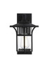 Elegant Furniture and Lighting Woodstock 7 Inch Outdoor Wall Sconce In Black (OD345W11BK)