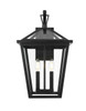 Elegant Furniture and Lighting Frankford 12 Inch Outdoor Wall Sconce In Black (OD334W20BK)